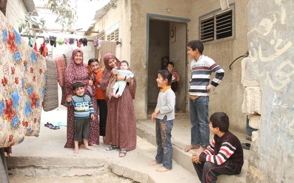 Basem's family, supported by Islamic Relief in Gaza, Palestine